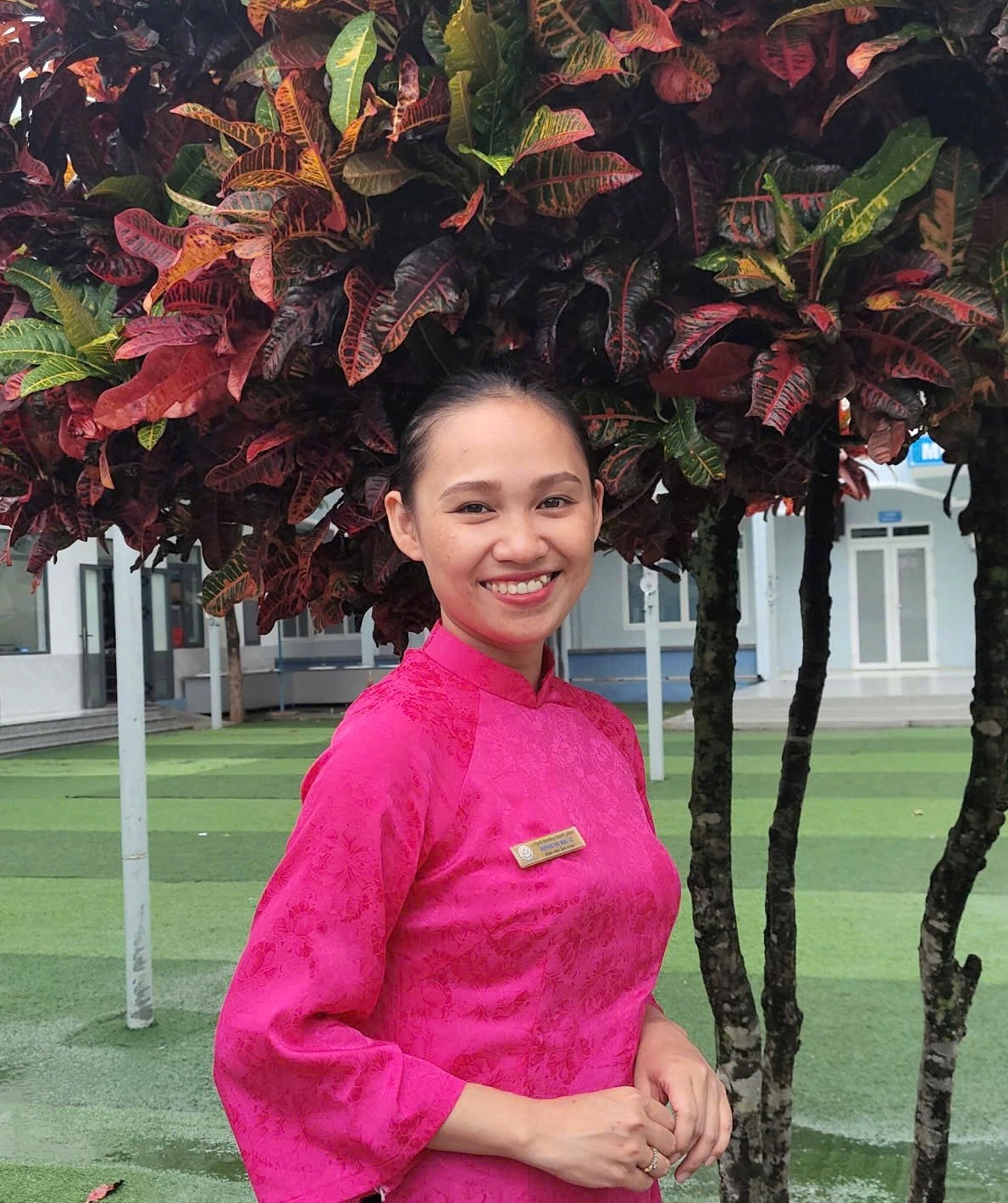 Cô Huỳnh Thị Mai Lê - giáo viên âm nhạc.